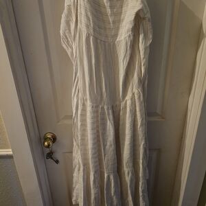 #5 L*Space Cream Striped Maxi Dress